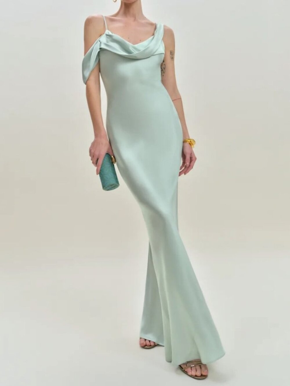 NEW NWT Reformation Ronda Dress Sea Glass